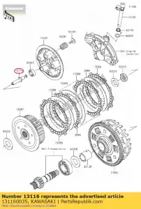 kawasaki 131160035 varilla de empuje er650c9f - Lado inferior