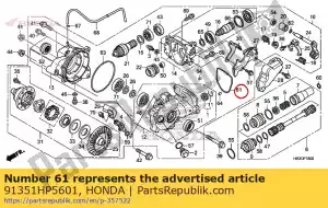 Honda 91351HP5601 pakking, fr. laatste koppeling - Onderkant