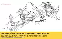 53206KZL950ZA, Honda, copertina, rr. gestire * nh1 * (nh1 nero) honda nsc 502 2013, Nuovo