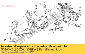 honda 53206KZL950ZA copertina, rr. gestire * nh1 * (nh1 nero) - Il fondo