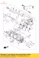 2C0139300000, Yamaha, pijp inlaat montage: yamaha yzf r 600 2006 2007, Nieuw