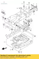 6121107G10, Suzuki, eixo, rr swgarm suzuki lt z 400 2004 2005 2006 2007 2008, Novo