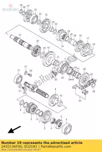 suzuki 2435136F00 marcia, 5a guida - Il fondo