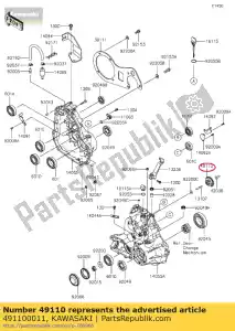 kawasaki 491100011 01 governor-assy - Bottom side