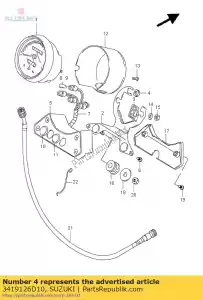 suzuki 3419126D10 amortyzator - Dół