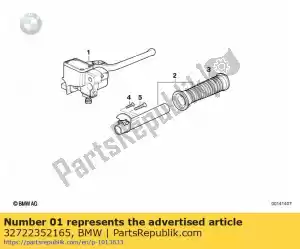 Bmw 32722352165 throttle handle, with throttle cables - Middle