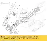 6553486000, Piaggio Group, tampa da coluna de direção     , Novo