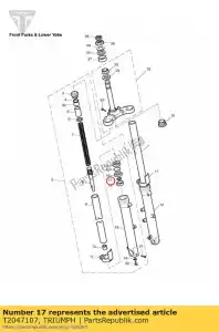 triumph T2047107 volver a llamar - Lado inferior