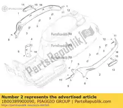 Here you can order the cover l. From Piaggio Group, with part number 1B00389900090: