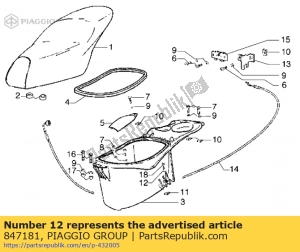 aprilia 847181 washer - Bottom side