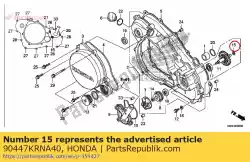 Qui puoi ordinare rondella, speciale, 7mm da Honda , con numero parte 90447KRNA40: