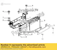 2R000235, Piaggio Group, Batterie pleine 12n9-4b - 1 acide aprilia derbi etx 150, Nouveau