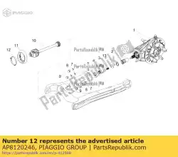 Ici, vous pouvez commander le collier de serrage d = 60-80 auprès de Piaggio Group , avec le numéro de pièce AP8120246: