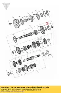 triumph T3800260 cuscinetto 6206 30x62x16 sigillato - Il fondo