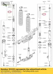 Here you can order the collar,fork,l=150 klx125caf from Kawasaki, with part number 921520643: