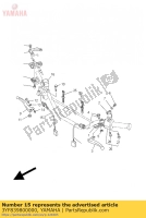 3YF839800000, Yamaha, front stop schakelaar assy, Nieuw