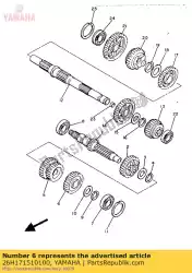 Aquí puede pedir engranaje, quinto piñón de Yamaha , con el número de pieza 26H171510100: