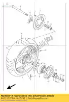 6471132F00, Suzuki, Eje trasero suzuki gsf 1200 2001 2002 2003 2004 2005, Nuevo