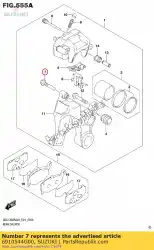 Ici, vous pouvez commander le goupille, boulon auprès de Suzuki , avec le numéro de pièce 6910544G00: