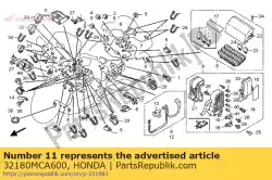 Aquí puede pedir sub arnés, r. Alforja de Honda , con el número de pieza 32180MCA600: