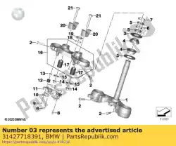 Aquí puede pedir placa de cobertura de BMW , con el número de pieza 31427718391: