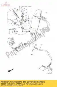 yamaha B16F58540000 middenrif, reservo - Onderkant