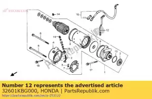 Honda 32601KBG000 cable, tierra de murciélago - Lado inferior