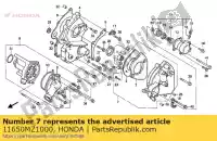 11650MZ1000, Honda, couvrir l'assy., l. rr. manivelle honda cb cbf 1000, Nouveau