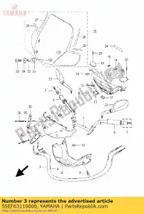 yamaha 5SEF63110000 cable throttle 1 - Bottom side