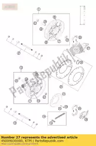 ktm 45009030000 piastra di supporto cpl. davanti - Il fondo