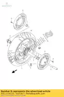 5921110G10, Suzuki, disque, frein avant suzuki an 650 2005 2006 2007 2008 2009 2010 2011 2012, Nouveau