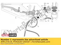 AP8133618, Piaggio Group, front brake hose aprilia moto-guzzi  mgs rsv 1000 1200 2004 2005 2006 2007 2008, New