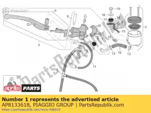 Piaggio Group AP8133618 mangueira do freio dianteiro - Lado inferior