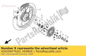 Honda 42650KFT620 rueda subconjunto., rr. - Lado inferior