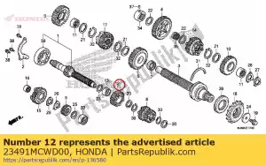 honda 23491MCWD00 bieg pi?ty wa?u g?ównego (27t) - Dół