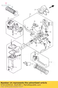 suzuki 5721103G10 pegada - Lado inferior