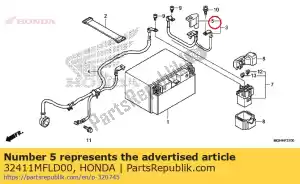 honda 32411MFLD00 coperchio, terminale della batteria - Il fondo