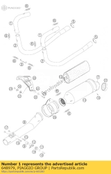 Aprilia 648979, Wspornik, OEM: Aprilia 648979