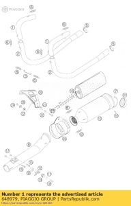 aprilia 648979 bracket - Bottom side