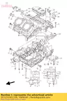 2S3151001100, Yamaha, crankcase assy yamaha vmx 1700 2009 2010 2011 2012 2015 2016, New