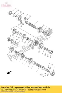 yamaha 931034401100 uszczelnienie olejowe - Dół