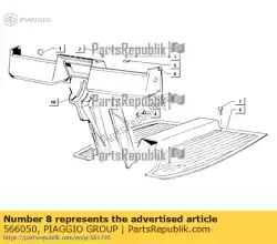 mat van Piaggio Group, met onderdeel nummer 566050, bestel je hier online: