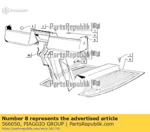 Piaggio Group 566050 mat - Onderkant