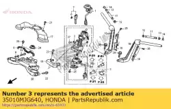sleutelbos van Honda, met onderdeel nummer 35010MJG640, bestel je hier online: