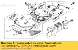 Qui puoi ordinare nessuna descrizione disponibile al momento da Honda , con numero parte 33708MBTC40: