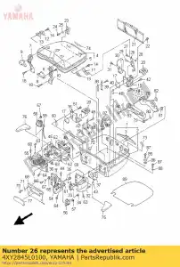 yamaha 4XY2845L0100 stopper, open - Bottom side