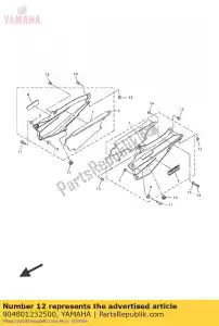 yamaha 904801232500 ilhó (10v) - Lado inferior