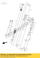 5114110F00, Suzuki, tubo, externo, l suzuki vl 1500 1998 1999 2000 2001, Novo