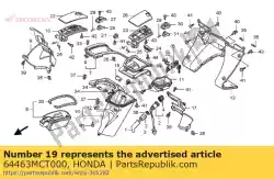 Aqui você pode pedir o selo, tampa de bolso em Honda , com o número da peça 64463MCT000: