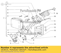 163015, Aprilia, lampa 12v-4w, Nowy